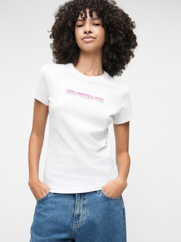 KARL LAGERFELD JEANS Тениска в бяло