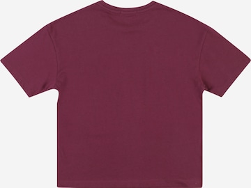 purpurinė Calvin Klein Jeans Marškinėliai