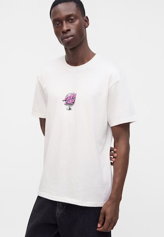 T-Shirt 'Knibbs Cryptic World Centre' Santa Cruz en blanc