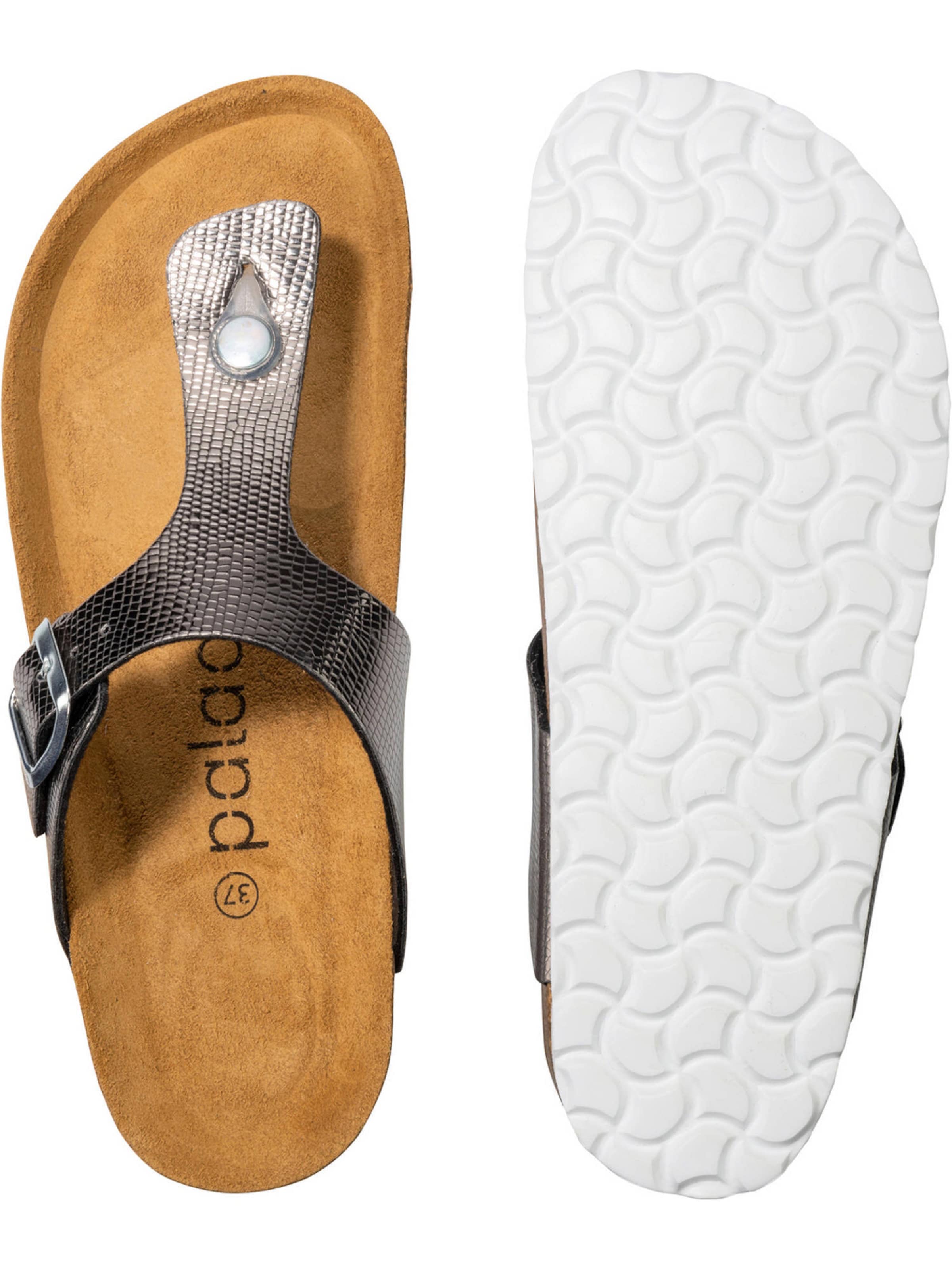 Palado Босоножки через палец 'Kos' в Черный