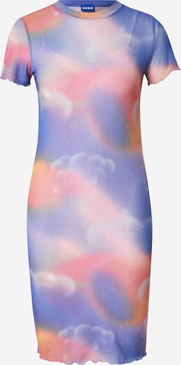 HUGO Haljina 'Nastaja' u plava / narančasta / svijetloroza / bijela, Pregled proizvoda