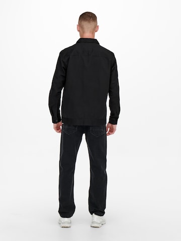 Only & Sons Between-Season Jacket 'Toby' in Black