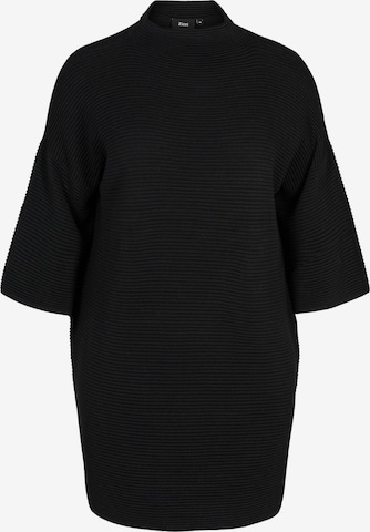 Zizzi Knitted dress 'MRACHEL' in Black: front