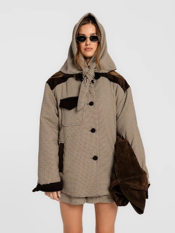 mandragora Schal 'Retto' in Braun