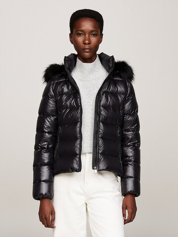 TOMMY HILFIGER Winterjas 'TYRA' in Zwart: voorkant