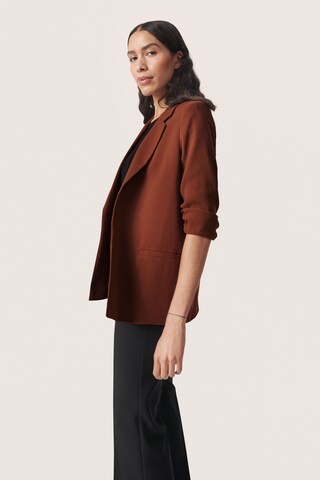SOAKED IN LUXURY Blazer 'Forever Irresistible' i brun
