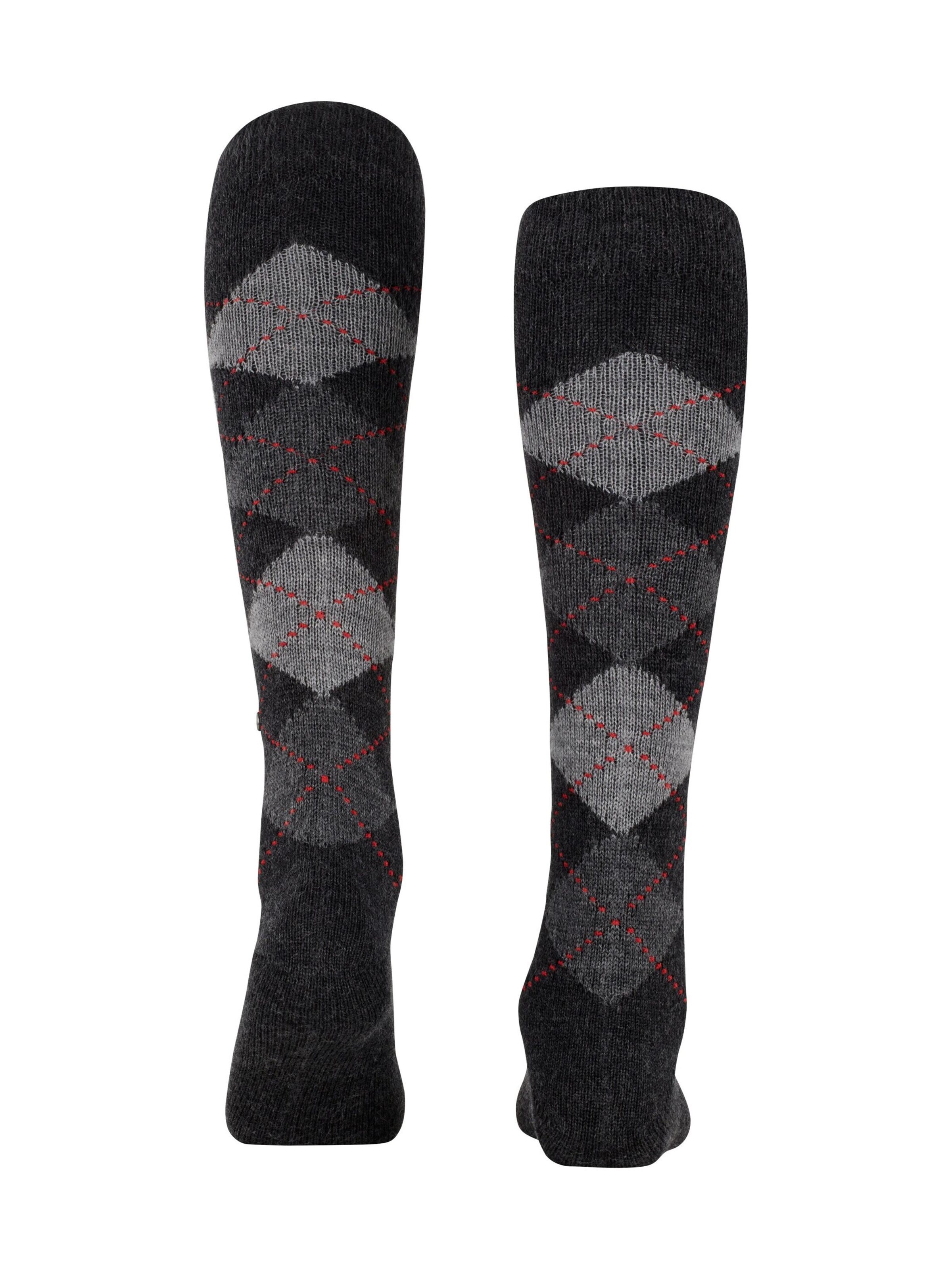 BURLINGTON Overknee Strümpfe 'Whitby'‌‌‌‌‌ in Grau