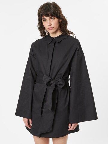 Robe-chemise Misspap en noir : devant