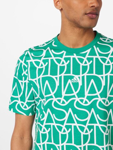 T-Shirt fonctionnel 'Script' ADIDAS SPORTSWEAR en vert