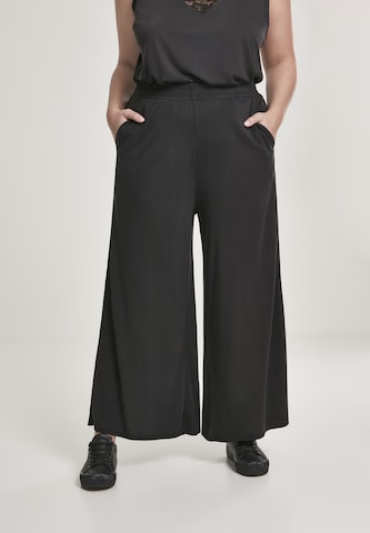Urban Classics Zvonové kalhoty Kalhoty – černá: přední strana