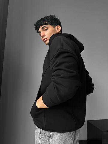 Kleidermafia Sweatshirt 'Oversize Stitches Hoodie - Black' in Zwart