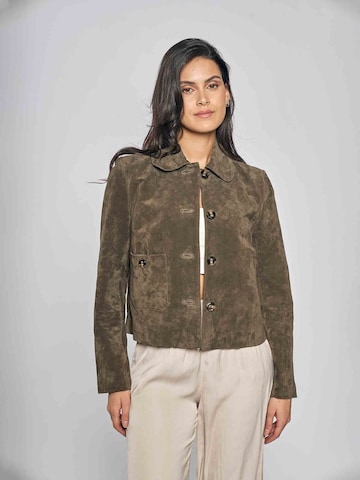 FREAKY NATION Демисезонная куртка в Зеленый: спереди