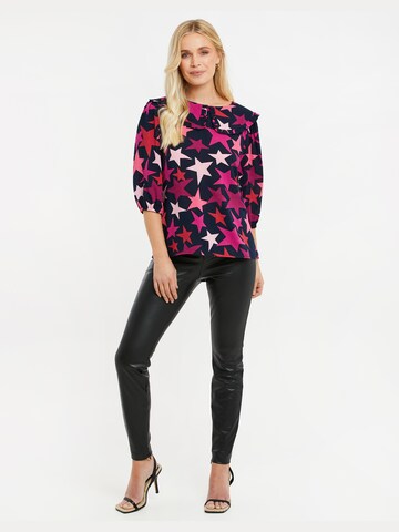 Threadbare Blouse 'Humbug' in Roze