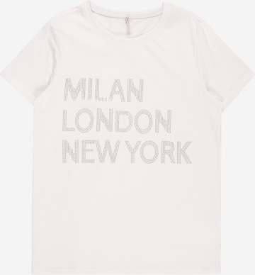 T-Shirt 'Perla' KIDS ONLY en blanc : devant