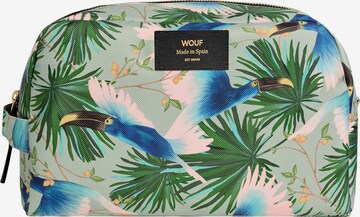 Wouf Toiletry Bag in Green: front