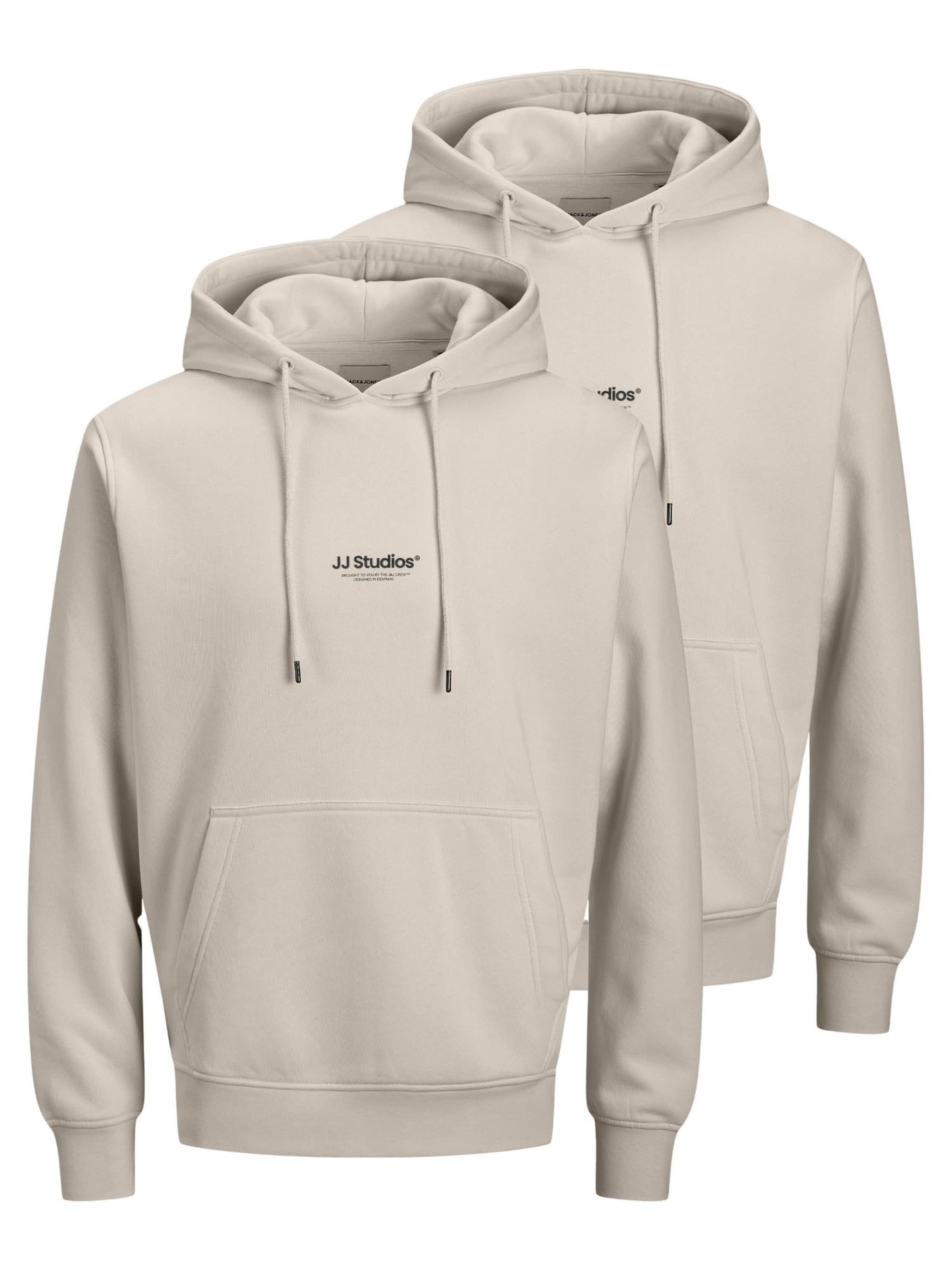 JACK & JONES Sweatshirt 'Soho' in Beige: front