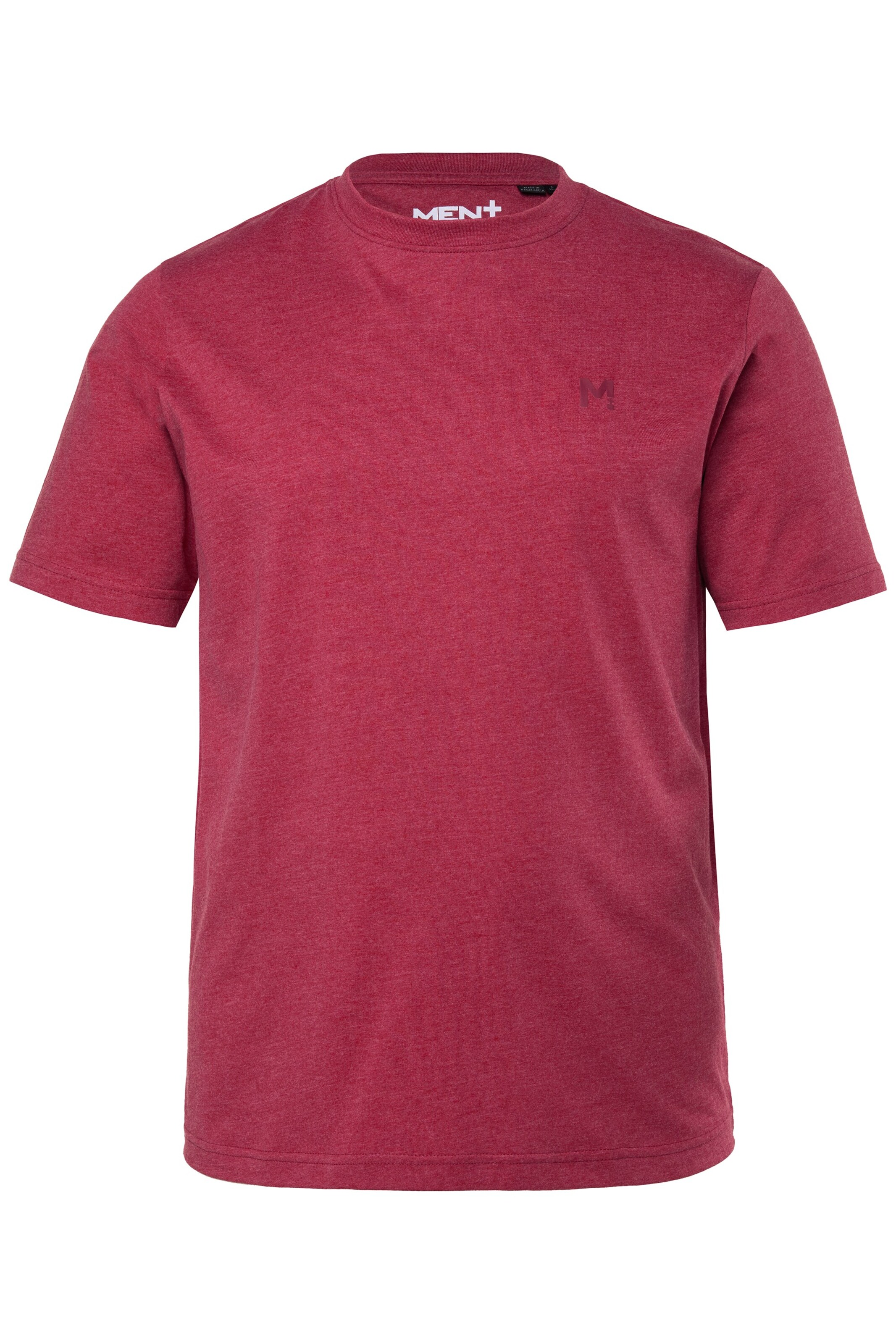 Men Plus Shirt in Red: front