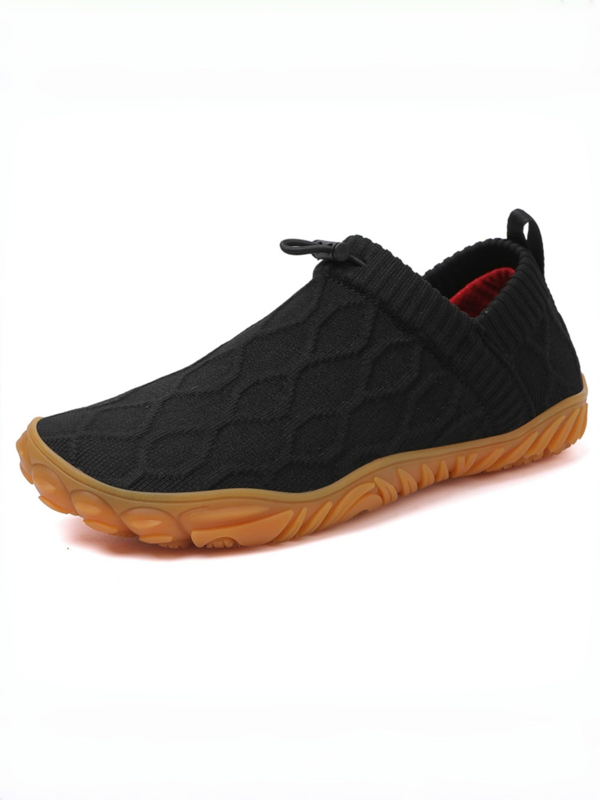 HUSKSWARE Sneakers 'Herren/Damen Breite Schuhe – Komfortable Weite Passform, Leicht, Atmungsaktiv, Bequem für Alltag & Arbeit' in Black: front