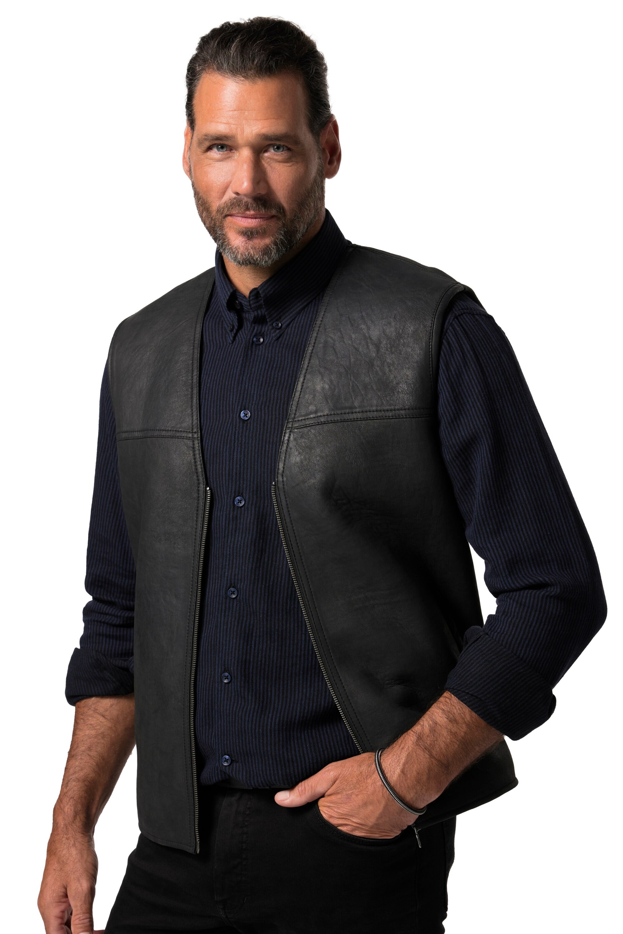 JP1880 Vest in Black: front