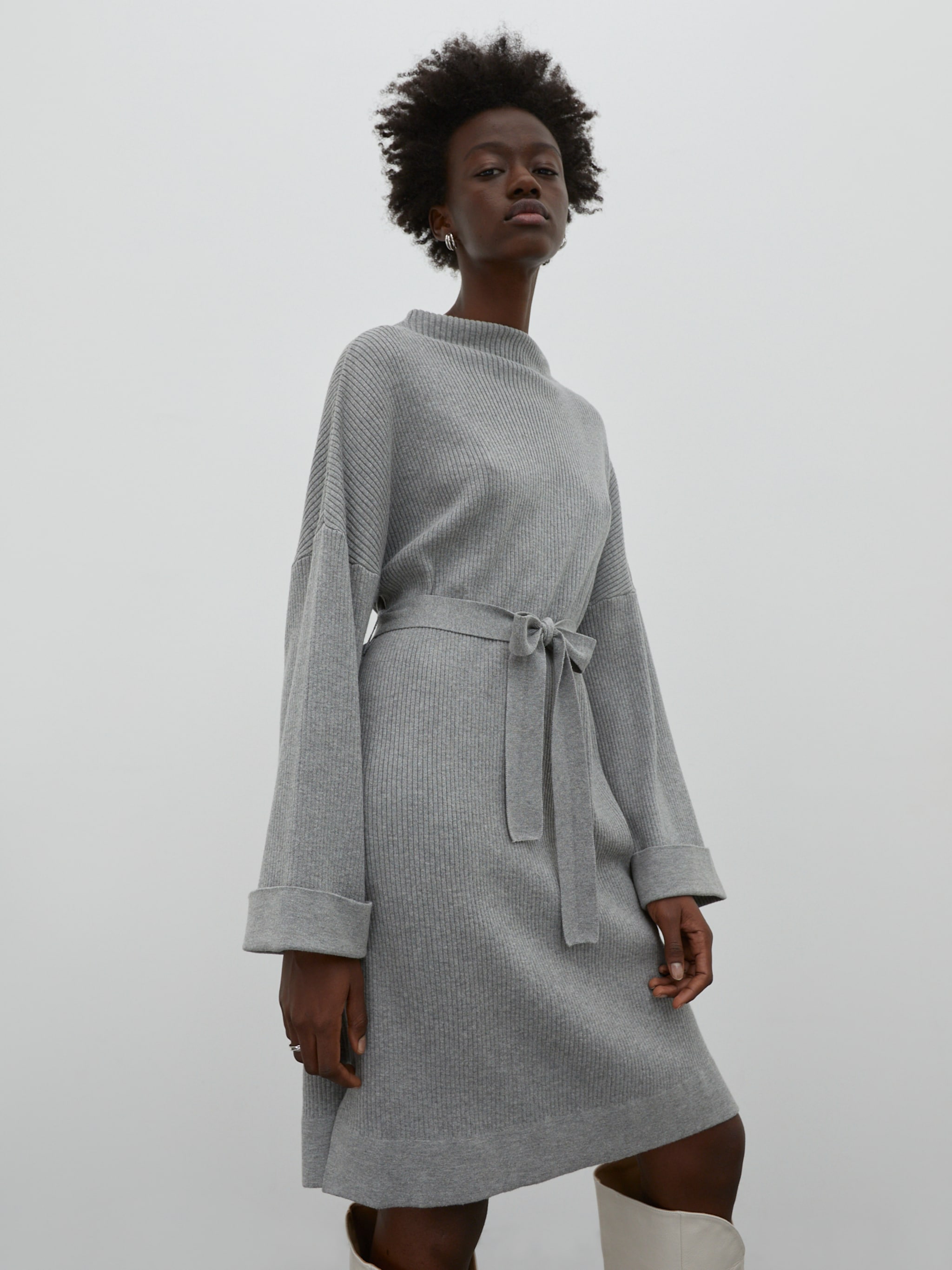 EDITED Produits Robe 'Nata' gris chiné