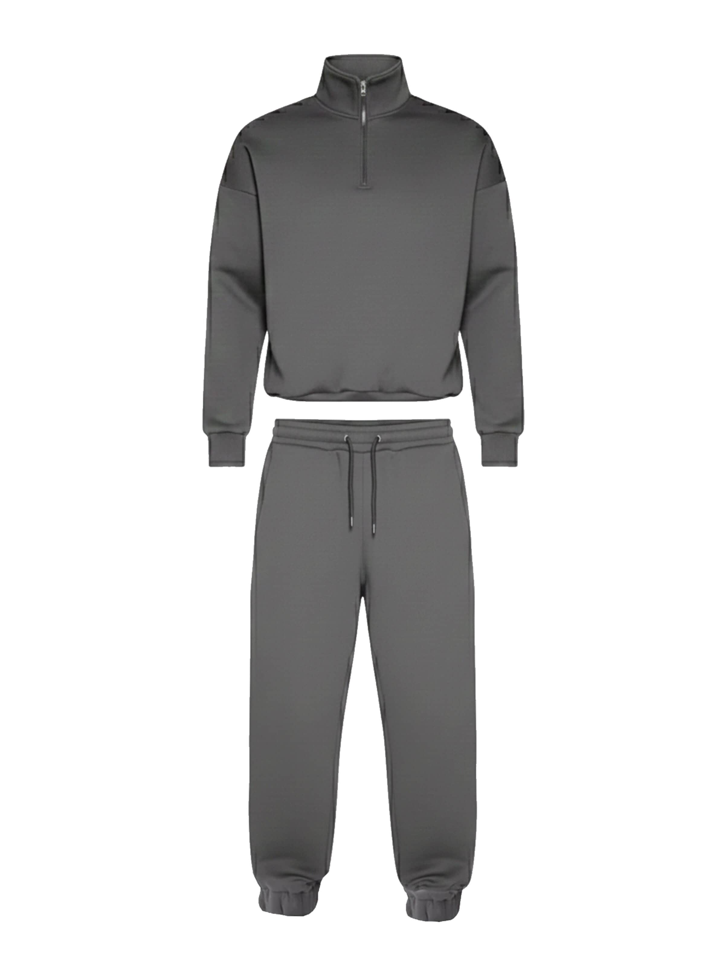 cut my fashion Tracksuit 'Paulius' in Grey: front