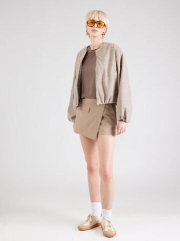 PIECES Shirt 'PCANORA' in Brown