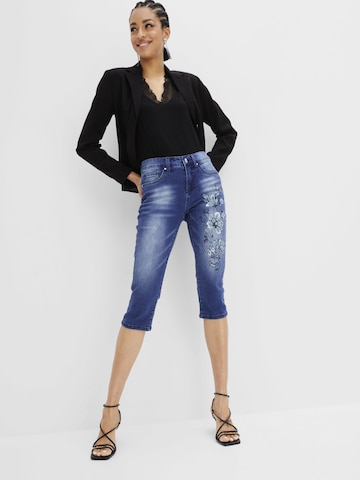 bonprix Skinny Jeans in Blauw