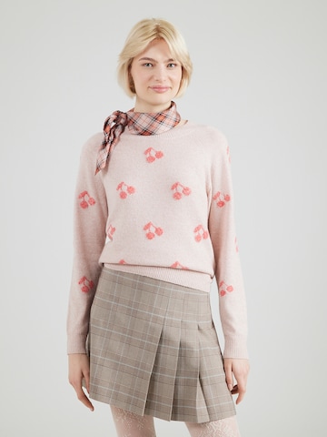 VERO MODA Sweater 'VMDoffy' in Pink: front