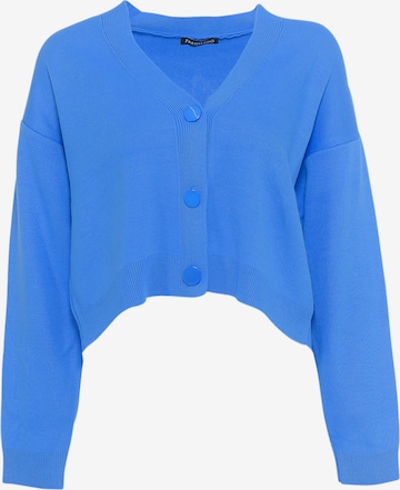 FRESHLIONS Knit Cardigan 'Aylen' in Blue: front
