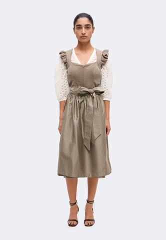 MARJO Dirndl in Beige: Vorderseite