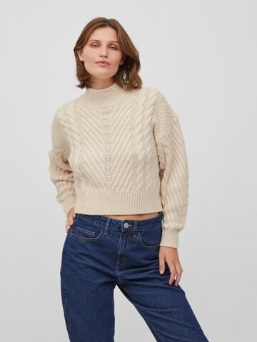 VILA Sweater 'Apoline' in Beige: front