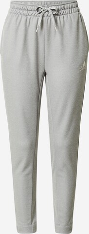 ADIDAS SPORTSWEAR Tapered Workout Pants in Grey: front