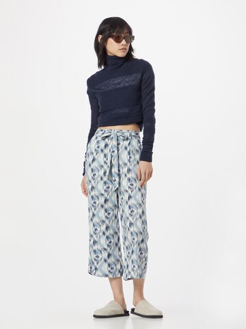 ONLY Wide leg Pleat-Front Pants 'NOVA' in Blue