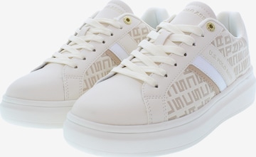 Sneaker bassa di U.S. POLO ASSN. in beige: frontale