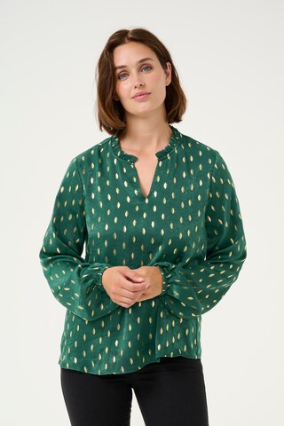 Kaffe Blouse 'Sofie' in Groen: voorkant
