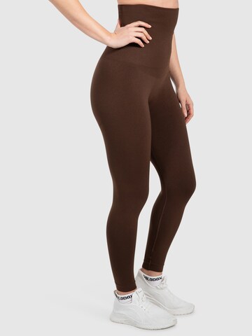 Smilodox Skinny Leggings ' Lenia ' in Brown