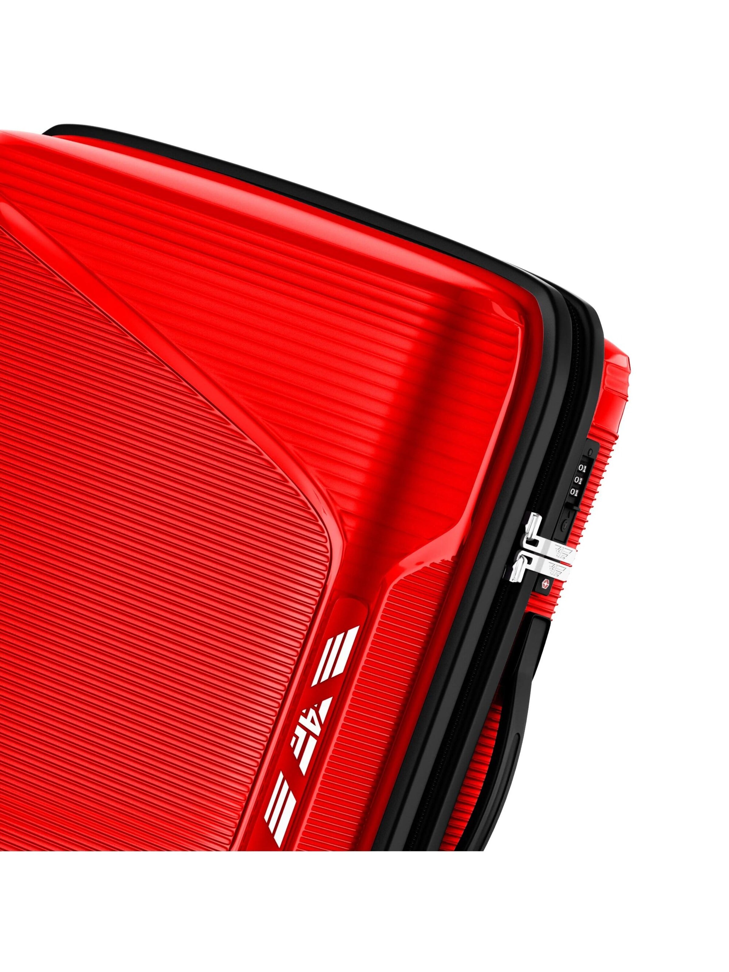 4FLY Suitcase Set 'Linea Lux' in Red
