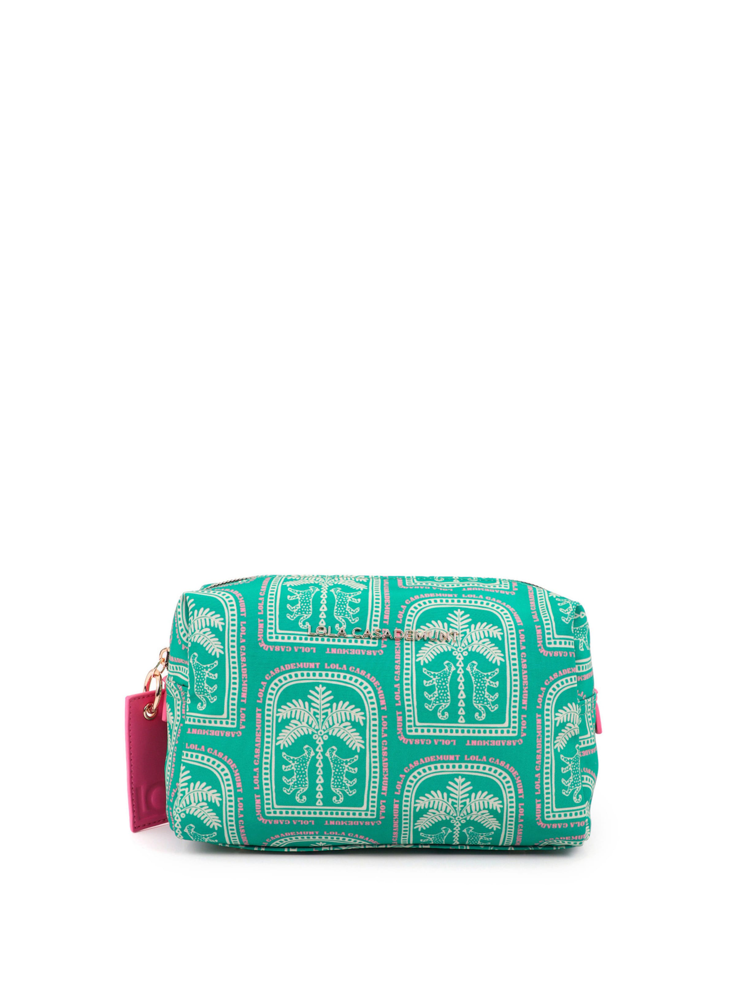 zaļš Lola Casademunt Tualetes piederumu soma: no priekšpuses