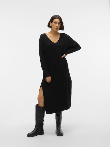 Robes en maille 'PHILINE' VERO MODA en noir