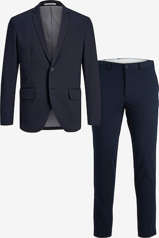 Coupe slim Costume JACK & JONES en bleu : devant