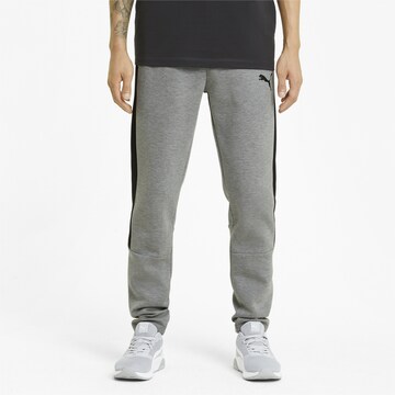 PUMA Regular Workout Pants 'Evostripe' in Grey: front