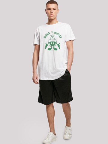 T-Shirt 'Looney Tunes Marvin The Martian' F4NT4STIC en blanc