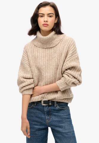 Superdry Sweater in Beige: front