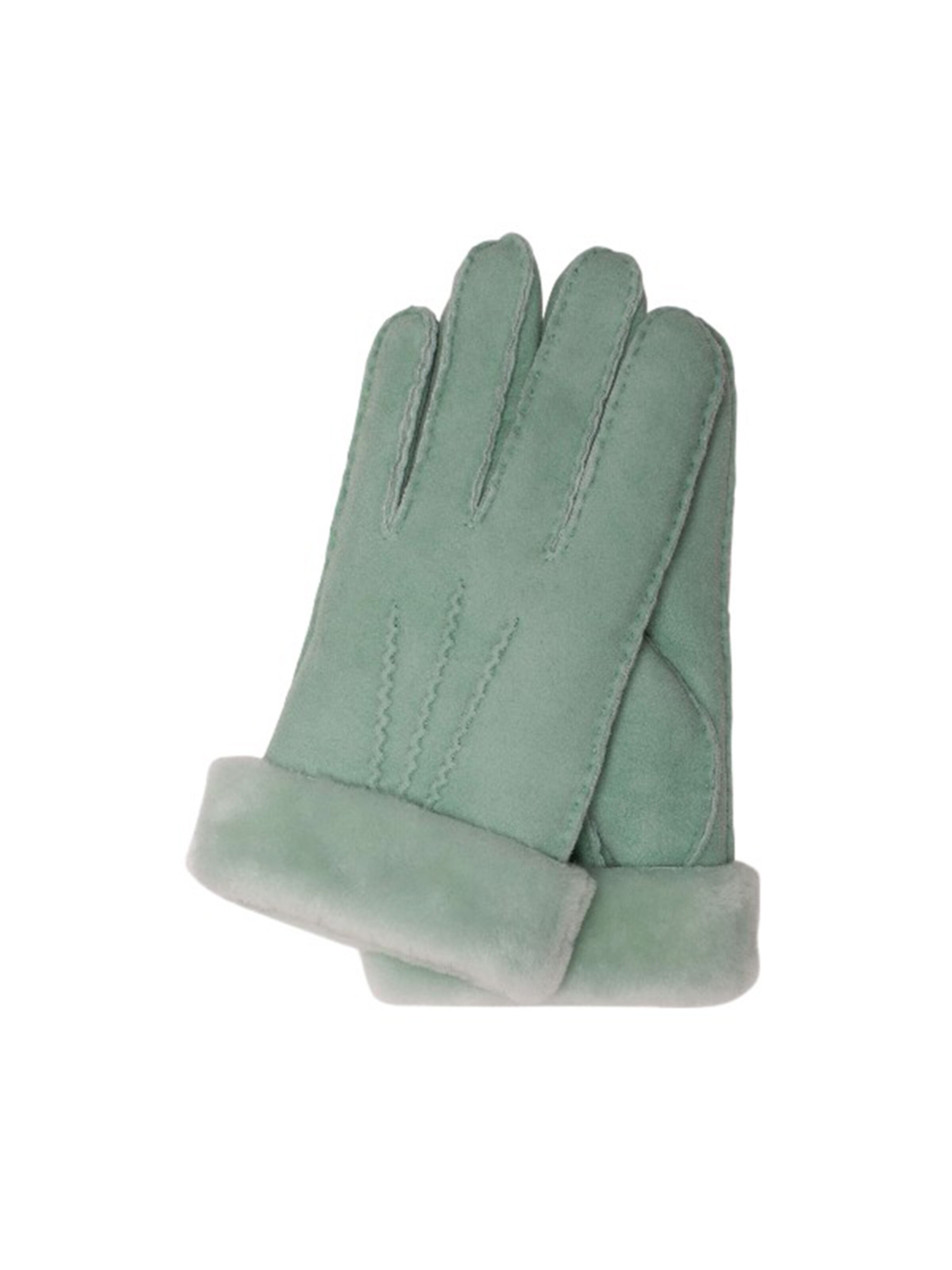 KESSLER Full Finger Gloves in Green: front