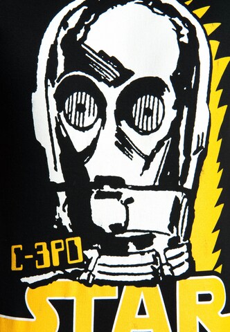 LOGOSHIRT Shirt 'C-3PO' in Black