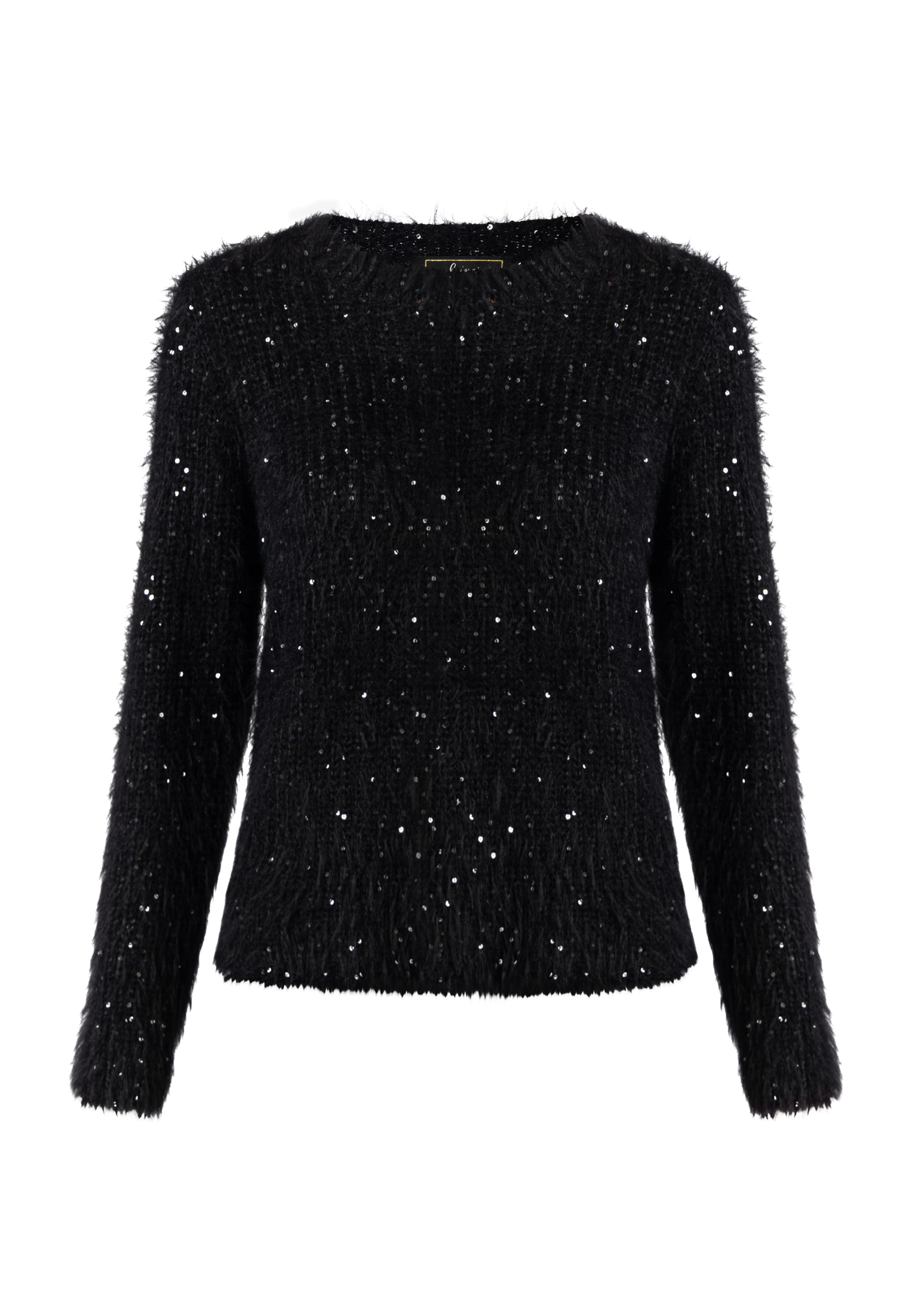 faina Pullover in Schwarz: Vorderseite