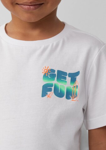 T-Shirt s.Oliver en blanc