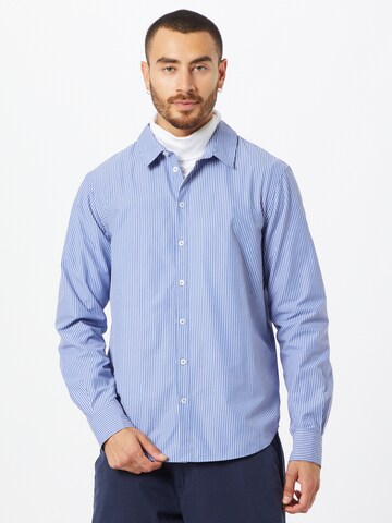 ABOUT YOU Regular fit Button Up Shirt 'Maxim' in Blue: front