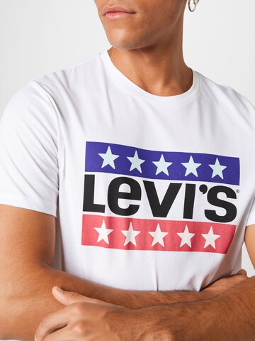 LEVI'S ® Μπλουζάκι 'Graphic Crewneck Tee' σε λευκό