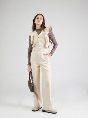 PIECES Jumpsuit 'PCMUJI' in Beige